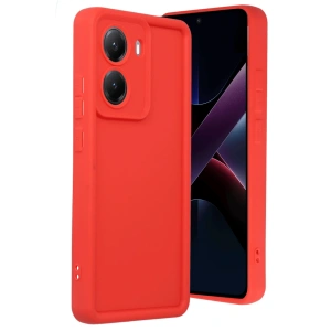 HarmonyAura Xiaomi Poco X7 Pro Viera Silikon - Kırmızı