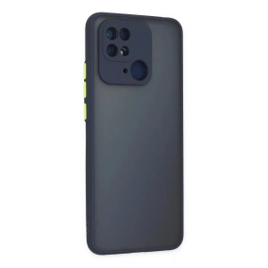 HarmonyAura  Xiaomi Redmi 10c Kılıf Montreal Silikon Kapak - Lacivert