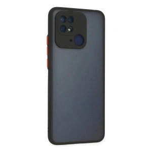 HarmonyAura  Xiaomi Redmi 10c Kılıf Montreal Silikon Kapak - Siyah