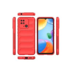 HarmonyAura  Xiaomi Redmi 10c Kılıf Optimum Silikon - Kırmızı