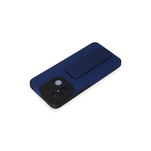 HarmonyAura  Xiaomi Redmi 12c Kılıf Mega Standlı Silikon - Mavi