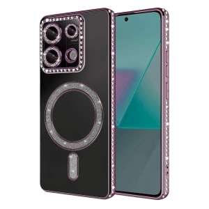 HarmonyAura Xiaomi Redmi 13C Joke Simli Magneticsafe Kılıf - Pembe