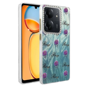 HarmonyAura Xiaomi Redmi 13C Kılıf Blade Aynalı Desenli Kapak - Desen 9