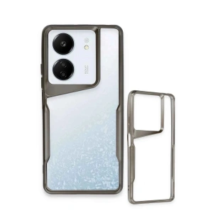 HarmonyAura  Xiaomi Redmi 13c Kılıf Boyi Silikon Kapak - Siyah