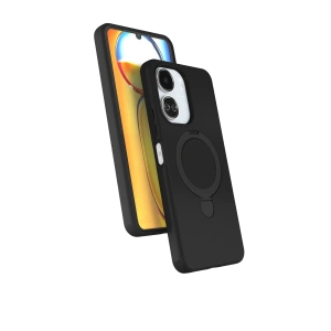 HarmonyAura Xiaomi Redmi 13C Regal Magsafe Standlı Kapak - Siyah