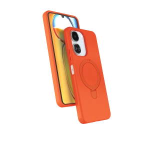 HarmonyAura Xiaomi Redmi 13C Regal Magsafe Standlı Kapak - Turuncu