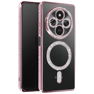 HarmonyAura Xiaomi Redmi 14C Joke Simli Magneticsafe Kılıf - Pembe