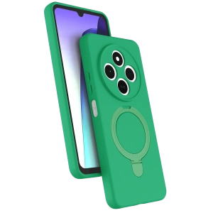 HarmonyAura Xiaomi Redmi 14C Regal Magsafe Standlı Kapak - Yeşil