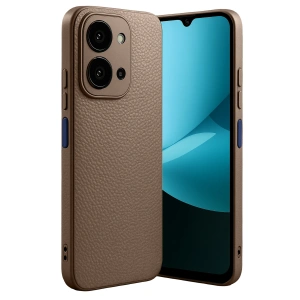 HarmonyAura Xiaomi Redmi 15C 4G Thermax Silikon Kılıf - Kahverengi