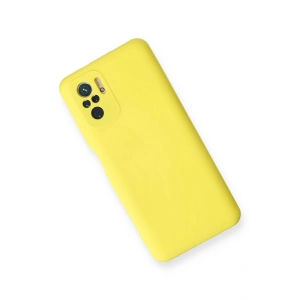 HarmonyAura  Xiaomi Redmi Note 10 Kılıf Nano Içi Kadife Silikon - Sarı
