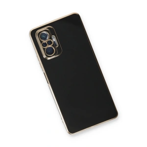 HarmonyAura  Xiaomi Redmi Note 10 Pro Kılıf Volet Silikon - Siyah