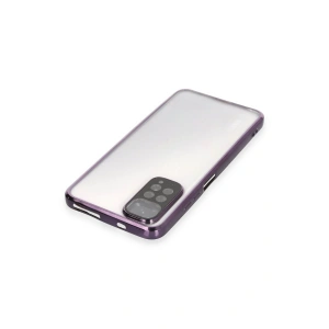 HarmonyAura  Xiaomi Redmi Note 11 Kılıf Lensli Silikon - Mor