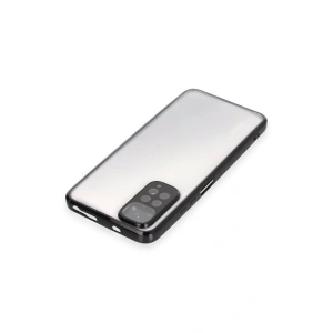 HarmonyAura  Xiaomi Redmi Note 11 Kılıf Lensli Silikon - Siyah