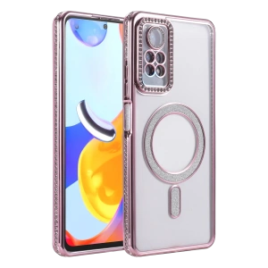 HarmonyAura Xiaomi Redmi Note 12 Pro 4G Joke Simli Magneticsafe Kılıf - Pembe