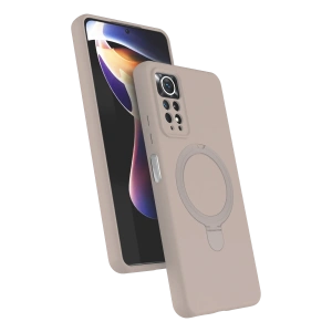 HarmonyAura Xiaomi Redmi Note 12 Pro 4G Regal Magsafe Standlı Kapak - Çöl Titanyum