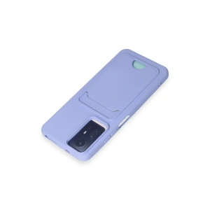 HarmonyAura  Xiaomi Redmi Note 12s Kılıf Kelvin Kartvizitli Silikon - Lila