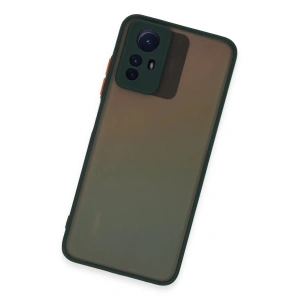HarmonyAura  Xiaomi Redmi Note 12s Kılıf Montreal Silikon Kapak - Yeşil