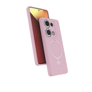 HarmonyAura Xiaomi Redmi Note 13 Pro 4G Regal Magsafe Standlı Kapak - Açık Pembe