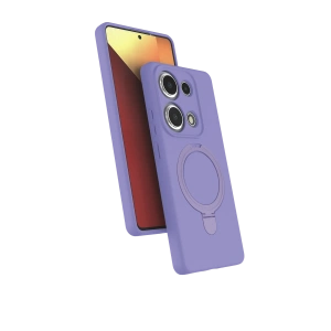 HarmonyAura Xiaomi Redmi Note 13 Pro 4G Regal Magsafe Standlı Kapak - Lila