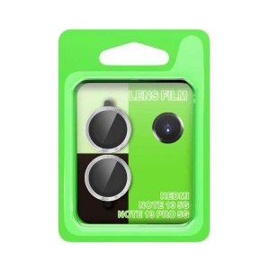 HarmonyAura Xiaomi Redmi Note 13 Pro 5G Raze Metal Kamera Lens - Gümüş