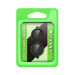 HarmonyAura Xiaomi Redmi Note 13 Pro Plus Raze Metal Kamera Lens - Siyah