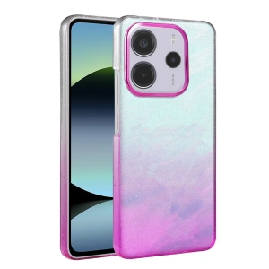 HarmonyAura Xiaomi Redmi Note 14 4G Glossy Kapak - Mor