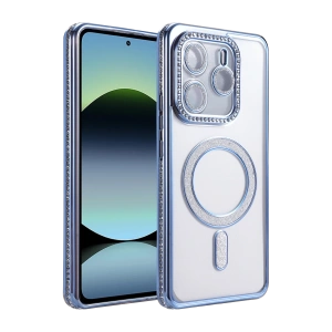 HarmonyAura Xiaomi Redmi Note 14 4G Joke Simli Magneticsafe Kılıf - Mavi