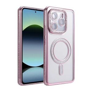 HarmonyAura Xiaomi Redmi Note 14 4G Joke Simli Magneticsafe Kılıf - Pembe