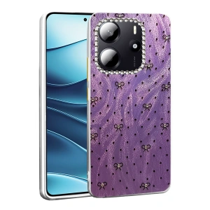 HarmonyAura Xiaomi Redmi Note 14 4G Kılıf Blade Aynalı Desenli Kapak - Desen 2