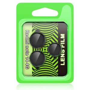 HarmonyAura Xiaomi Redmi Note 14 4G Raze Metal Kamera Lens - Siyah