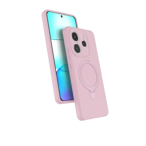 HarmonyAura Xiaomi Redmi Note 14 4G Regal Magsafe Standlı Kapak - Açık Pembe