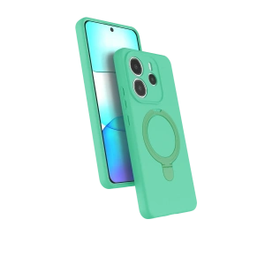 HarmonyAura Xiaomi Redmi Note 14 4G Regal Magsafe Standlı Kapak - Yeşil