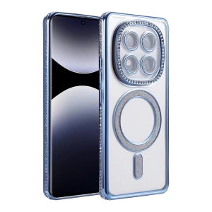 HarmonyAura Xiaomi Redmi Note 14 Pro 4G Joke Simli Magneticsafe Kılıf - Mavi