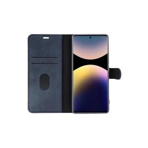 HarmonyAura  Xiaomi Redmi Note 14 Pro 4g Kılıf Trend S Plus Kapaklı Kılıf - Siyah