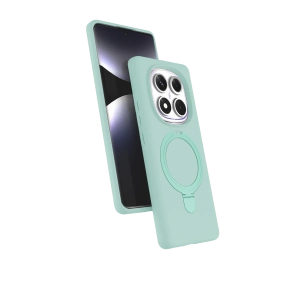 HarmonyAura Xiaomi Redmi Note 14 Pro 4G Regal Magsafe Standlı Kapak - Su Yeşili