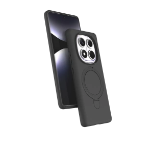 HarmonyAura Xiaomi Redmi Note 14 Pro 4G Regal Magsafe Standlı Kapak - Titan Gri