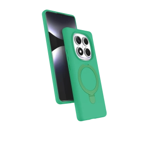 HarmonyAura Xiaomi Redmi Note 14 Pro 4G Regal Magsafe Standlı Kapak - Yeşil