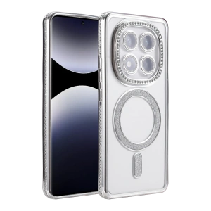 HarmonyAura Xiaomi Redmi Note 14 Pro 5G Joke Simli Magneticsafe Kılıf - Gümüş