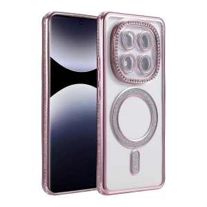 HarmonyAura Xiaomi Redmi Note 14 Pro 5G Joke Simli Magneticsafe Kılıf - Pembe