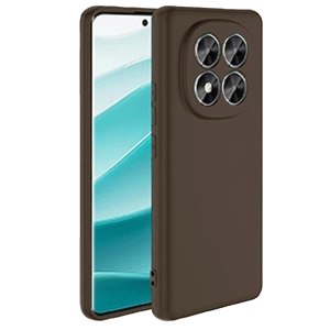 HarmonyAura Xiaomi Redmi Note 14 Pro 5G Kılıf First Silikon - Kahverengi