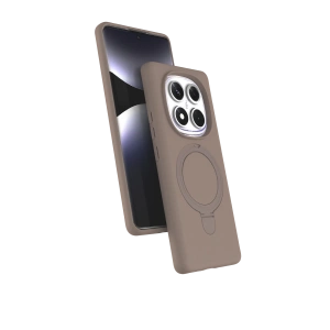 HarmonyAura Xiaomi Redmi Note 14 Pro 5G Regal Magsafe Standlı Kapak - Çöl Titanyum