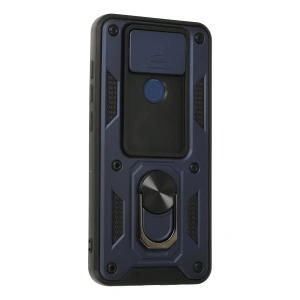 HarmonyAura  Xiaomi Redmi Note 9 Kılıf Pars Lens Yüzüklü Silikon - Lacivert