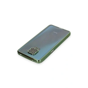 HarmonyAura  Xiaomi Redmi Note 9 Pro Kılıf Lensli Silikon - Yeşil