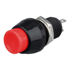 IC-191 Kırmızı 2 Pin Basmalı On-Off Anahtar Buton 10mm