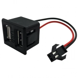 IC-266T-4 Pano Tip Kare Type-C + USB Şarj Soketi Bağlantı Modülü