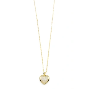 Kalp Kolye - Altın