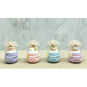 Kapibara Tasarımlı Işıklı Kar Küresi