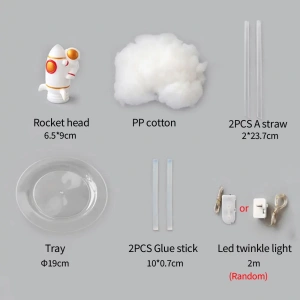 Kendin Yap Uçan Astronot Tasarımlı Gece Lambası