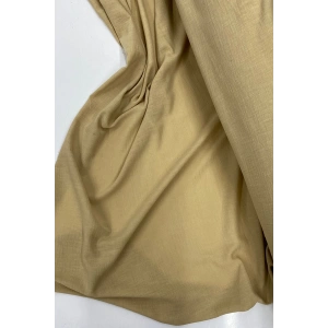 Keten Kumaş - Organik Kumaş - Perde Kumaşı - Ince Keten - Kıyafet Için Kumaş Örtü Koyu Bej 81