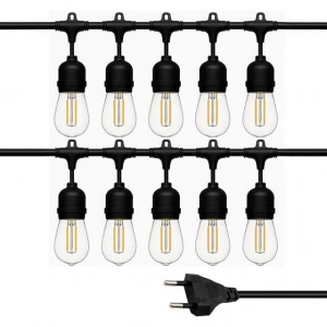 Ledx KB00002 10lu E27 Duy Sıralı 10 Metre Lamba Kablosu (10 Adet Duy İçerir)